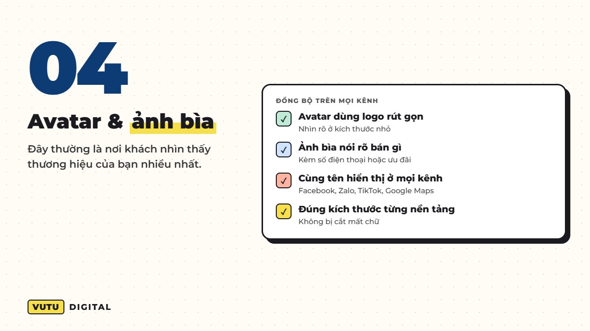 Bộ nhận diện tối thiểu: 6 thứ doanh nghiệp nhỏ nên có trước tiên 5 4. Ảnh đại diện và ảnh bìa mạng xã hội