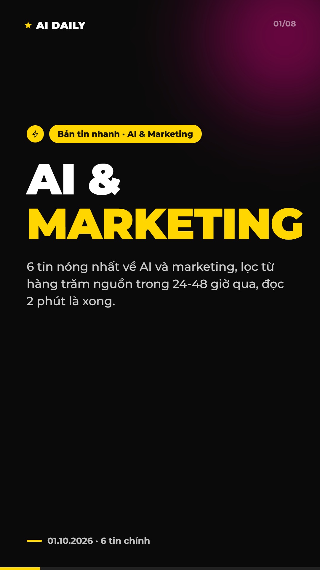 AI Daily 01.10.2026: Shopee & TikTok Shop chiếm 98% thị trường, OpenAI ra mắt Dots và 4 tin AI & Marketing đáng chú ý 10 AI Daily 01.10.2026: Shopee & TikTok Shop chiếm 98% thị trường, OpenAI ra mắt Dots và 4 tin AI & Marketing đáng chú ý