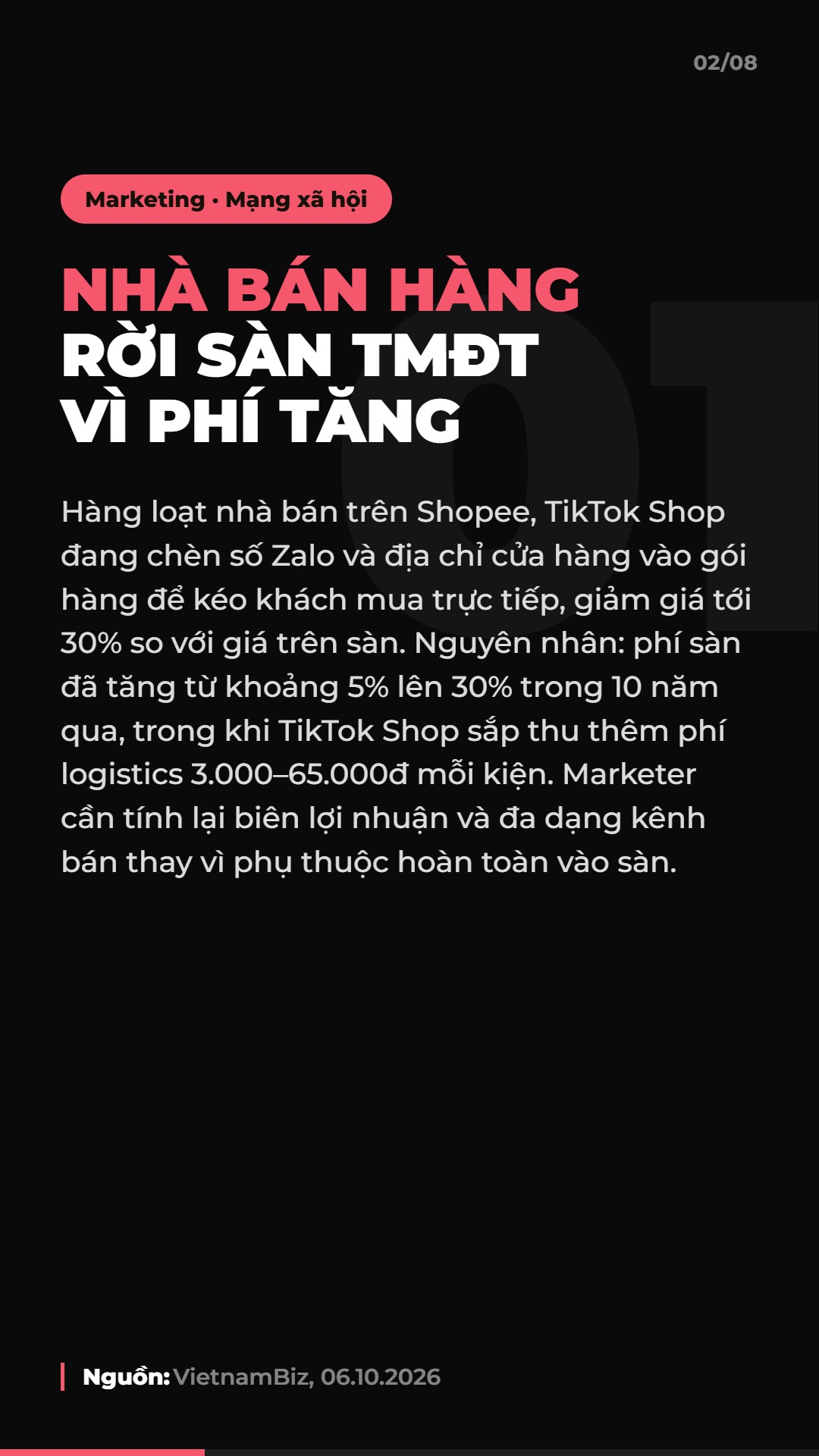 AI Daily 06.10.2026: Sàn TMĐT tăng phí, TikTok mở Ads Network và 4 tin AI & Marketing đáng chú ý 3 Tin 1: Nhà bán hàng Việt tìm đường rời sàn TMĐT vì phí tăng