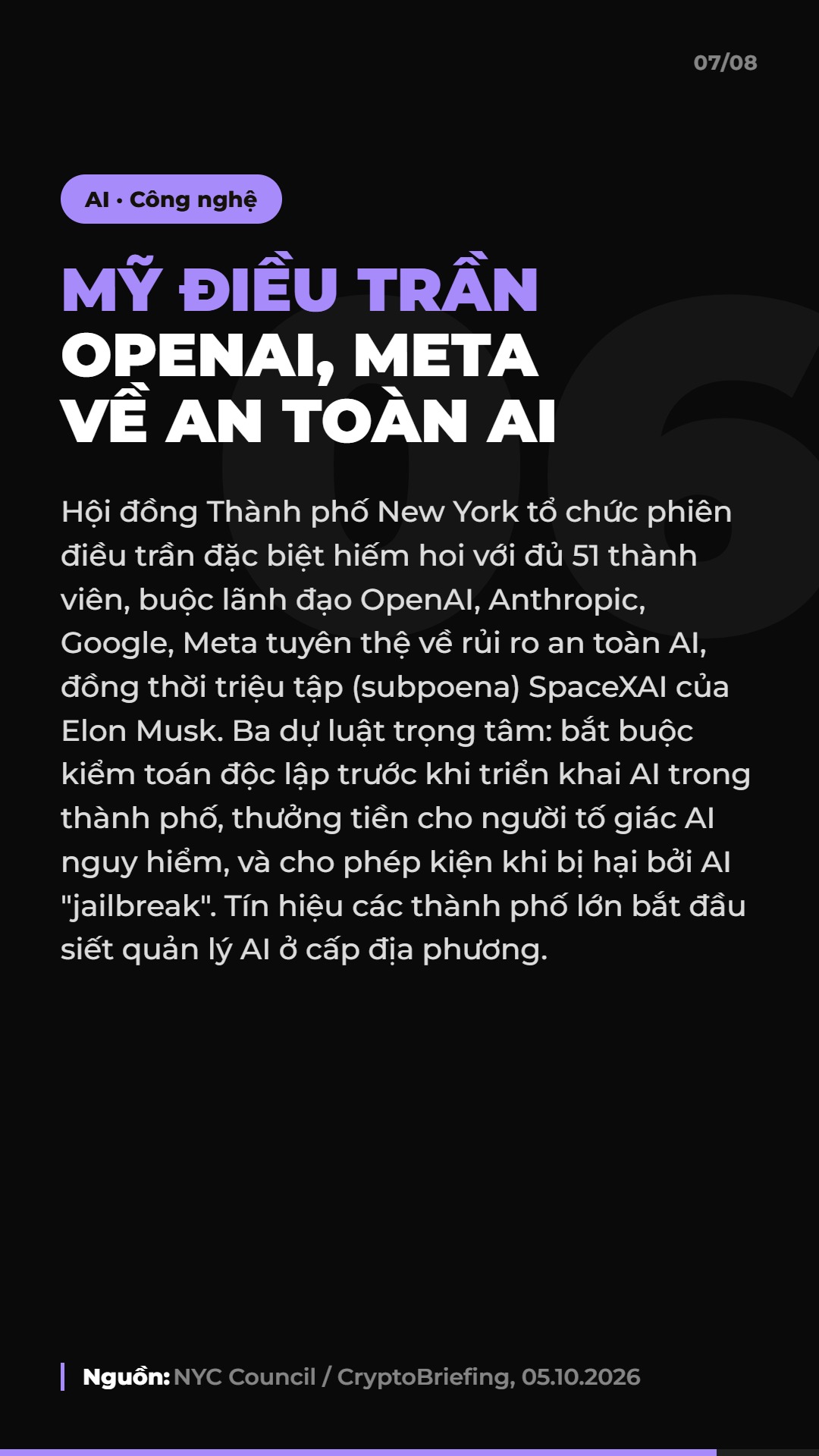 AI Daily 06.10.2026: Sàn TMĐT tăng phí, TikTok mở Ads Network và 4 tin AI & Marketing đáng chú ý 8 Tin 6: Mỹ điều trần đặc biệt về an toàn AI với OpenAI, Meta, Google