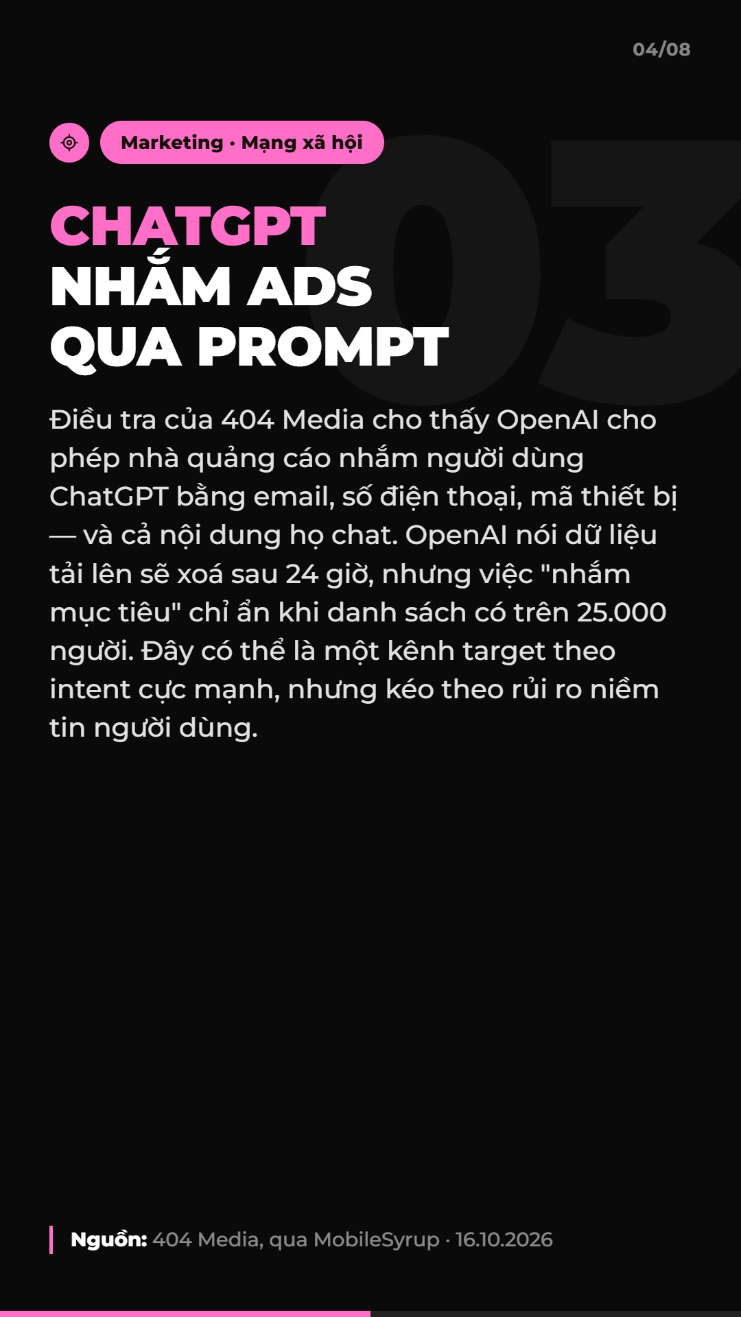 AI Daily 17.10.2026: TikTok Shop bám sát Shopee, OpenAI lấn sân Ads và 4 tin AI & Marketing đáng chú ý 5 ai daily 2026 10 17 slide 04