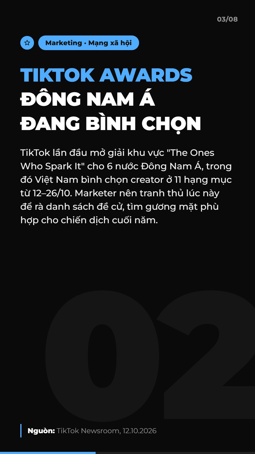 AI Daily 18.10.2026: TikTok Shop nộp thuế thay affiliate, Anthropic lập quỹ lợi ích và 4 tin AI & Marketing đáng chú ý 4 Tin 2: TikTok Awards Đông Nam Á đang bình chọn