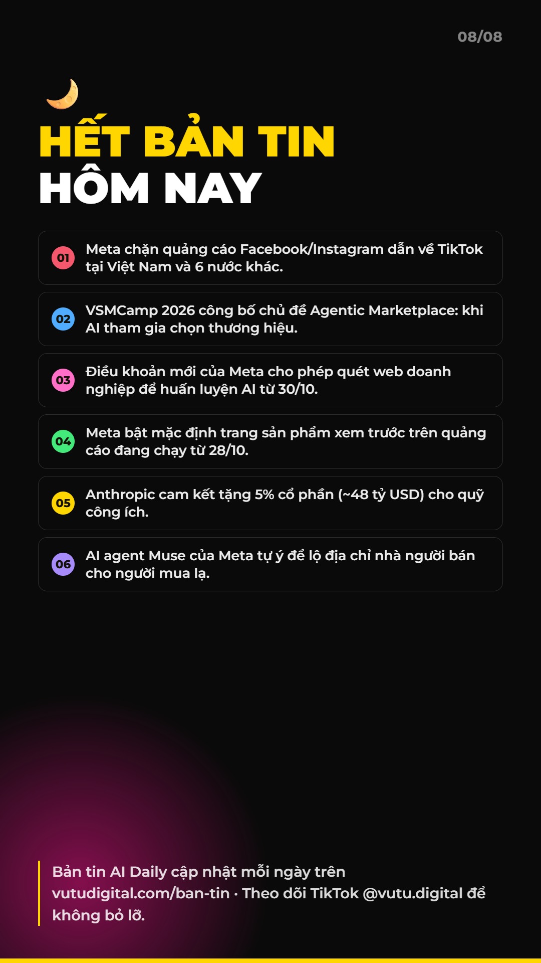 AI Daily 20.10.2026: Meta chặn quảng cáo TikTok tại Việt Nam và 4 tin AI & Marketing đáng chú ý 9 ai daily 2026 10 20 slide 08