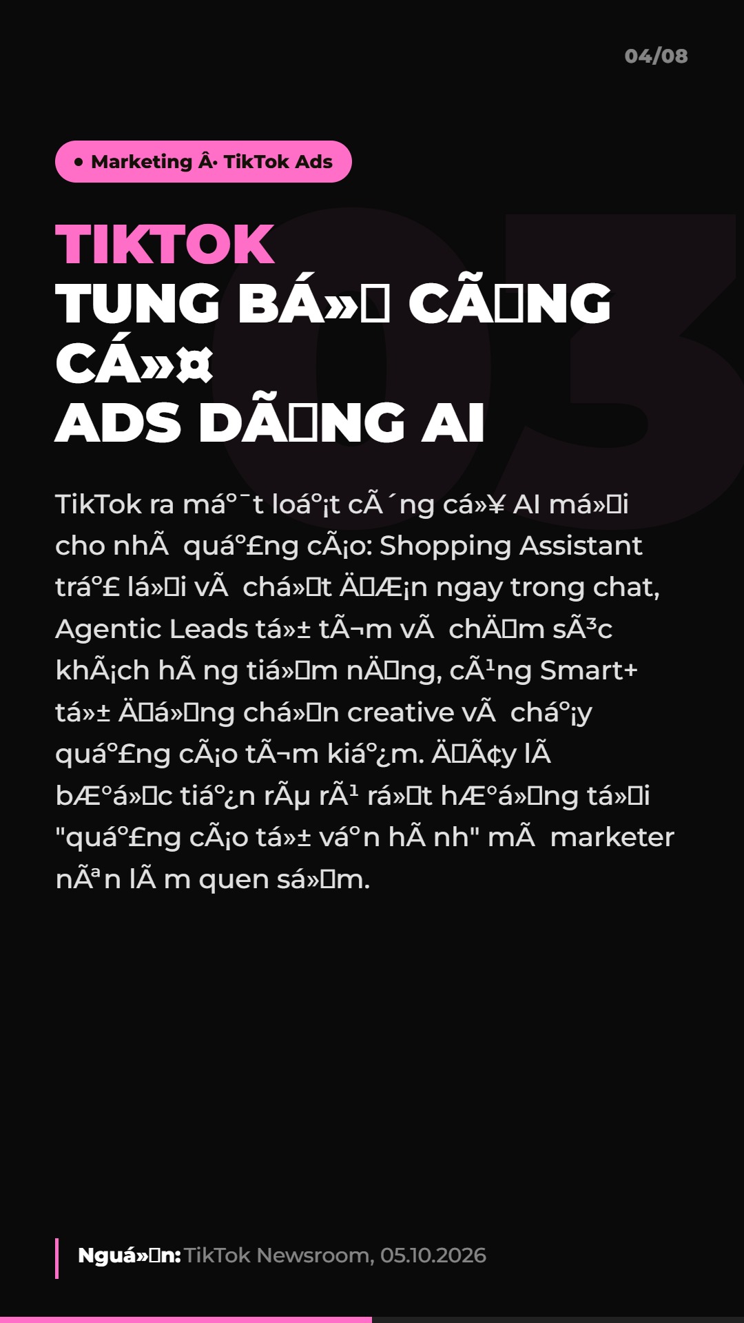 AI Daily 21.10.2026: Muse vượt ChatGPT, Getty Images phá sản và 4 tin AI & Marketing đáng chú ý 5 Tin 3: TikTok tung bộ công cụ ads dùng AI
