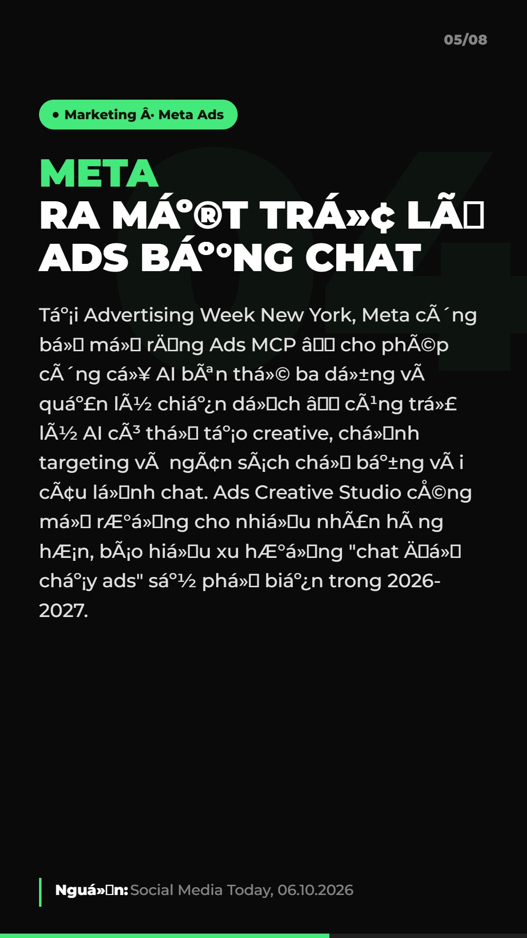 AI Daily 21.10.2026: Muse vượt ChatGPT, Getty Images phá sản và 4 tin AI & Marketing đáng chú ý 6 Tin 4: Meta ra mắt trợ lý ads bằng chat