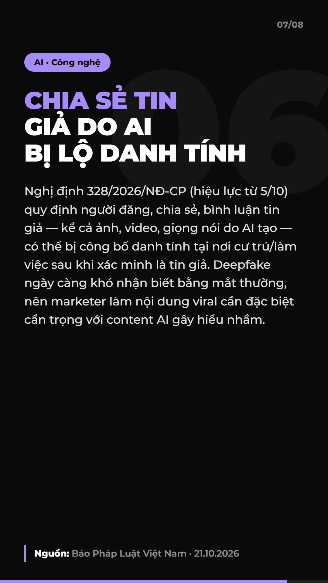 AI Daily 22.10.2026: Sơn Tùng M-TP làm đại sứ OPPO, OpenAI lên Google Cloud và 4 tin AI & Marketing đáng chú ý 8 Tin 6: Chia sẻ tin giả do AI bị lộ danh tính