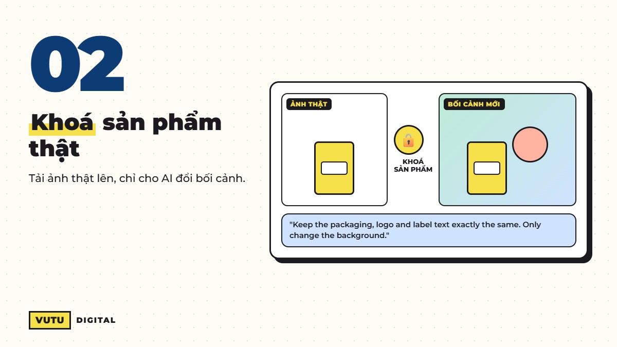 Cách viết prompt tạo ảnh quảng cáo bằng Gemini không bị "ảo" (7 bước) 4 Dùng ảnh sản phẩm thật làm tham chiếu trong Gemini