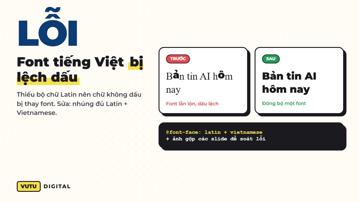 Lỗi font tiếng Việt khi AI xuất PDF và cách sửa